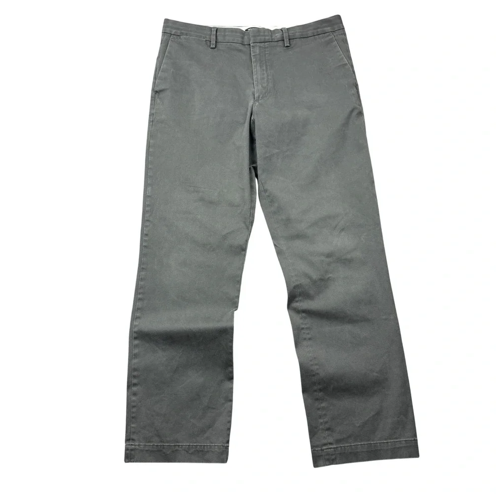 Banana Republic Emerson Straight Fit Chinos Men 35x34 (35x31) Charcoal Gray Pant